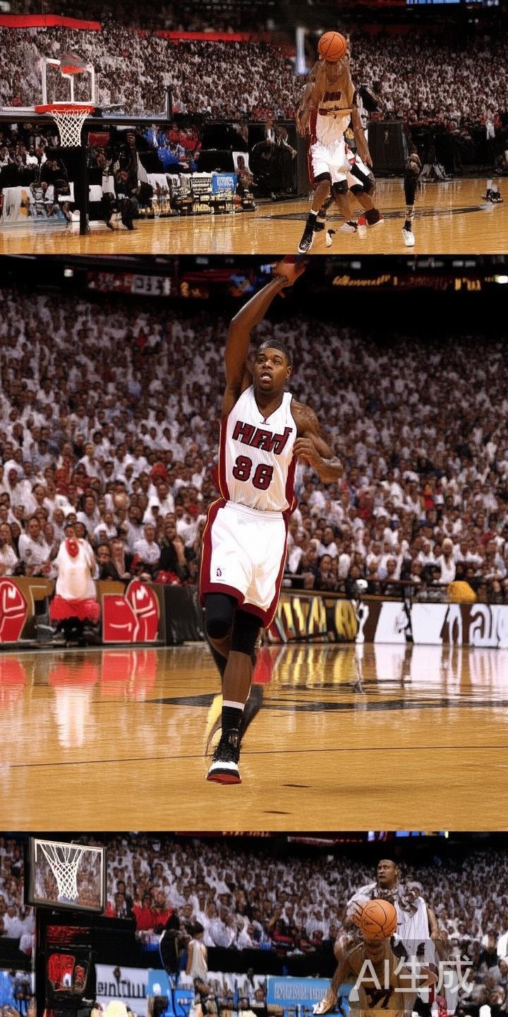 另一个难忘时刻发生在2006年的总决赛第3场，韦德